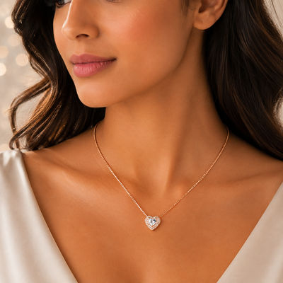 The Heartfelt Romance Rose Gold Necklace